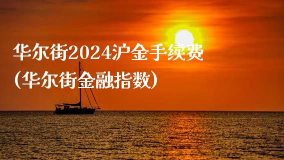 华尔街2024沪金手续费(华尔街金融指数)