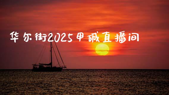 华尔街2025甲碱直播间