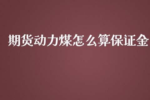 期货动力煤怎么算保证金