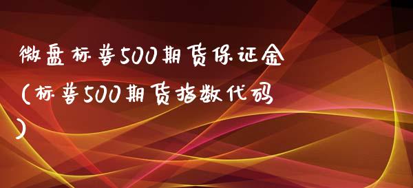 微盘标普500期货保证金(标普500期货指数代码)