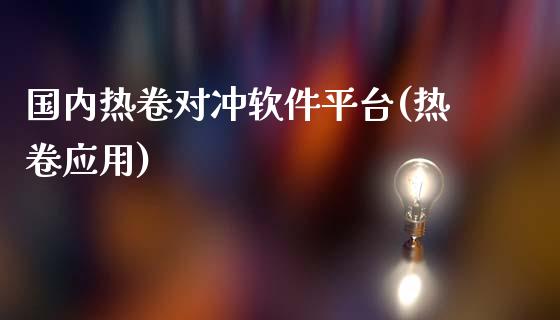 国内热卷对冲软件平台(热卷应用)