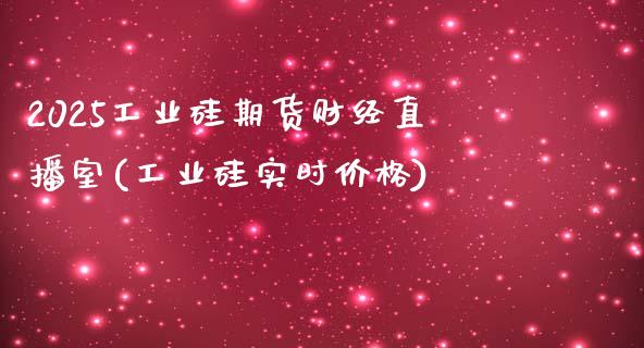 2025工业硅期货财经直播室(工业硅实时价格)