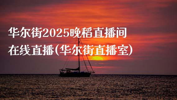 华尔街2025晚稻直播间在线直播(华尔街直播室)