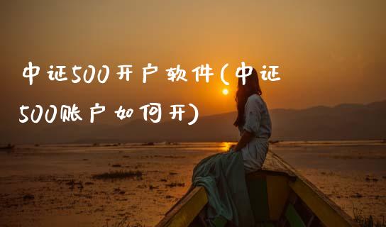 中证500开户软件(中证500账户如何开)