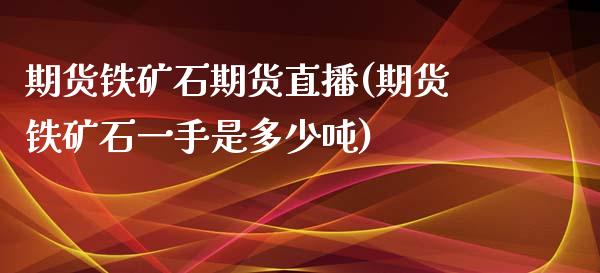 期货铁矿石期货直播(期货铁矿石一手是多少吨)