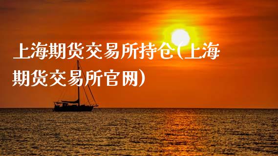 上海期货交易所持仓(上海期货交易所官网)