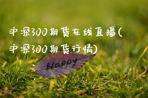 沪深300期货在线直播(沪深300期货行情)