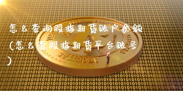 怎么查询股指期货账户余额(怎么查股指期货平台账号)